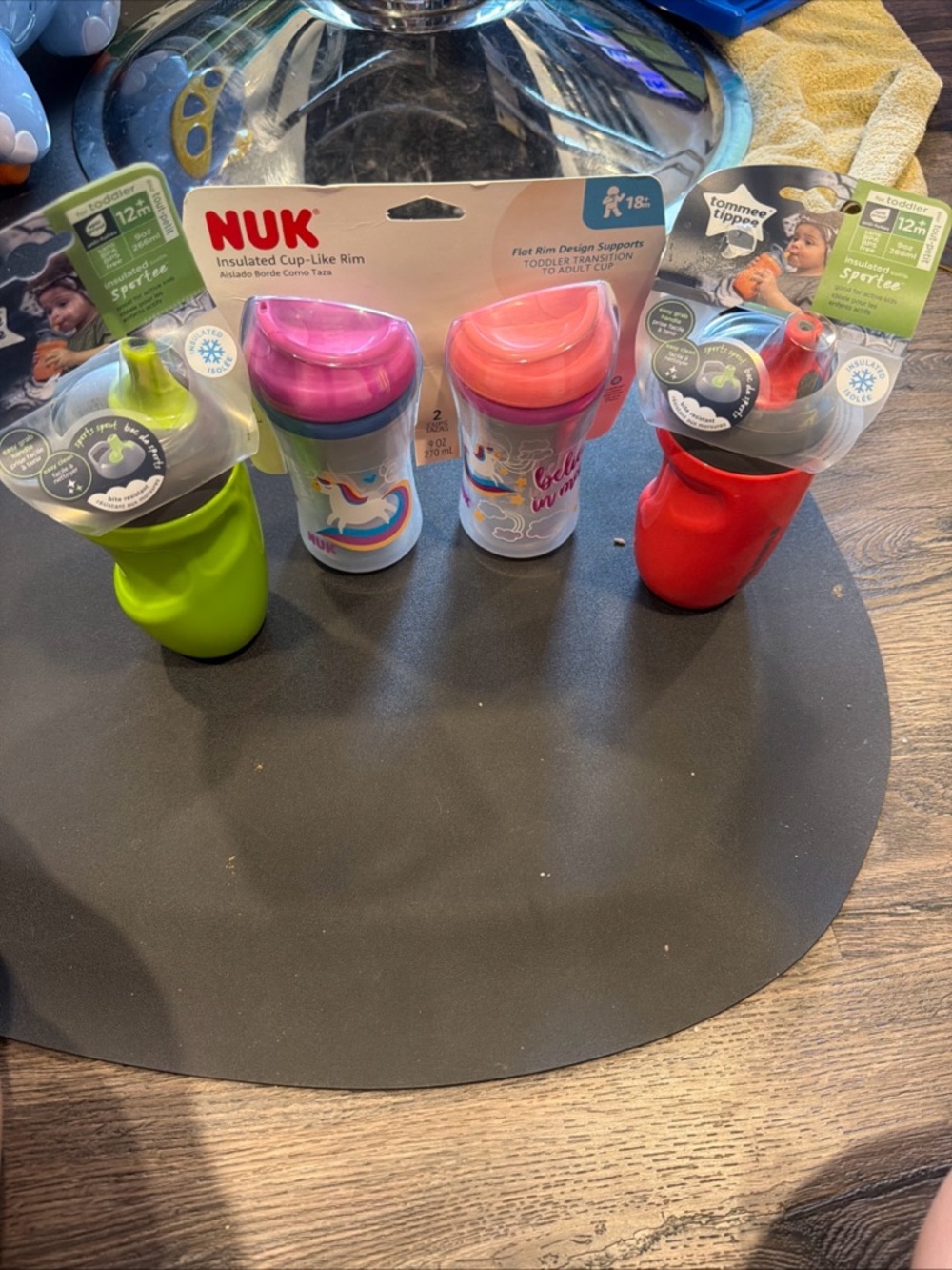 Insulated Kids Cup - Pink, Red, Green